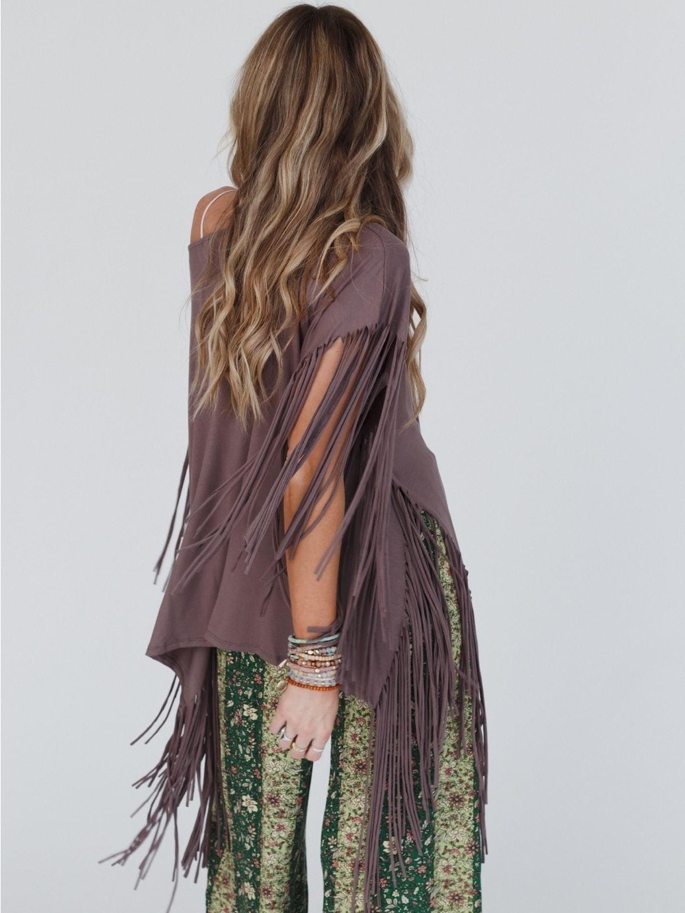 Three Bird Nest The Nest Showstopper Fringe Top NWT Boho Western Medium - Picture 2 of 9